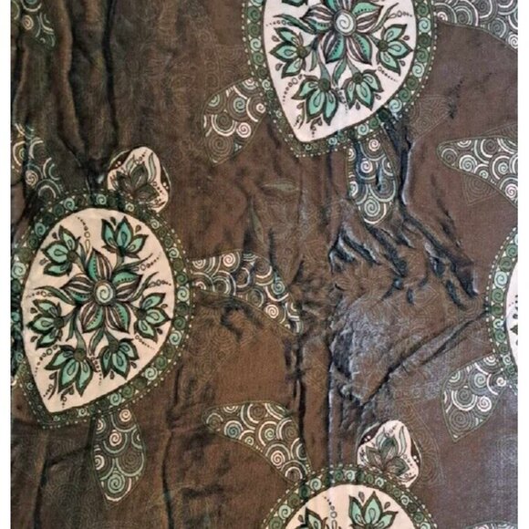 New Green Sea Turtle Plush Fleece Throw Gift Blanket Sherpa Turtles SOFT Ocean - Picture 2 of 5